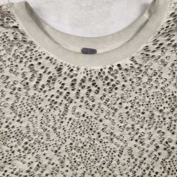 We The Free Top Green Mesh Distressed Women's Size M - Picture 3 of 7